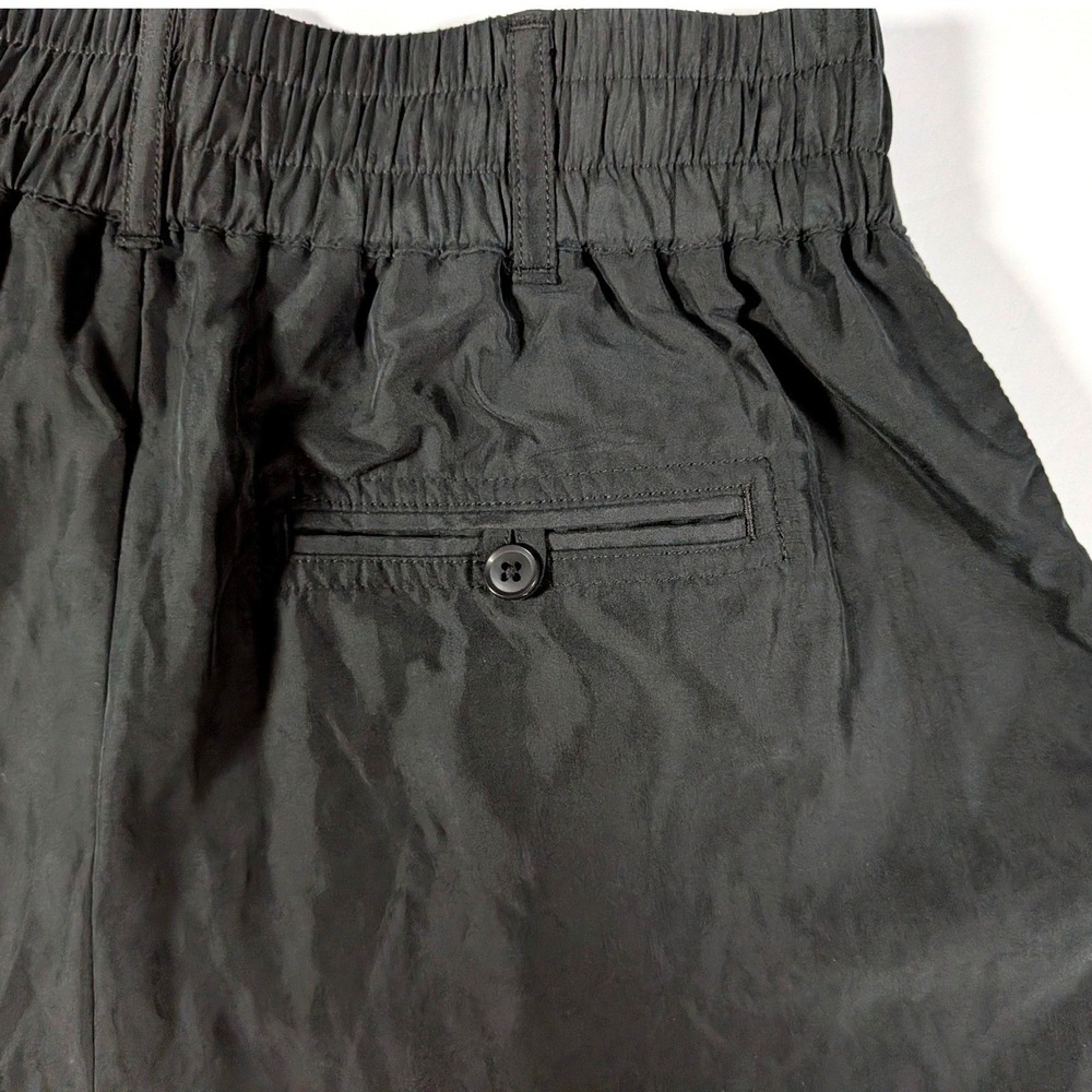 By Anthropologie Pleated Long Shorts Black High Rise Modal Size 2 - Picture 6 of 16